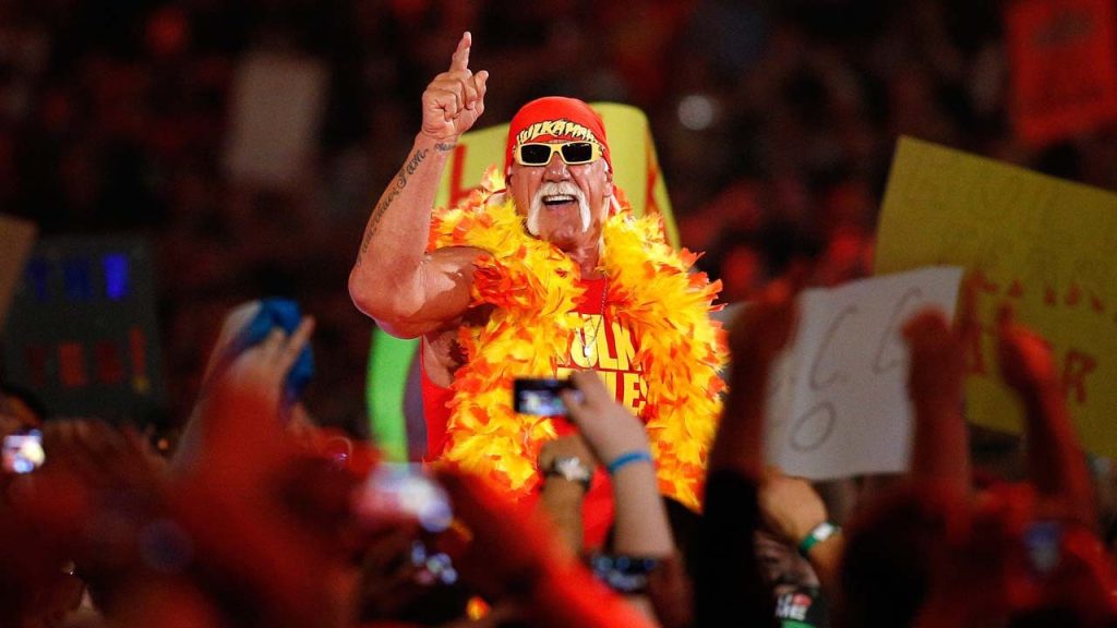 Hulk Hotan walks to the ring during WrestleMania XXX