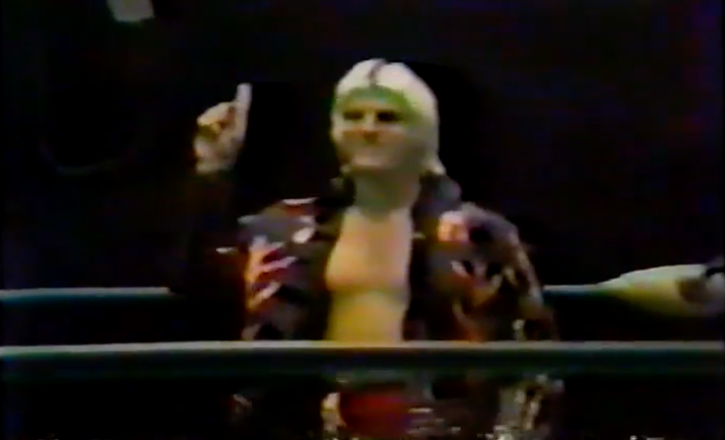 Tommy "Wildfire" Rich acknowledges the crowd before his match.